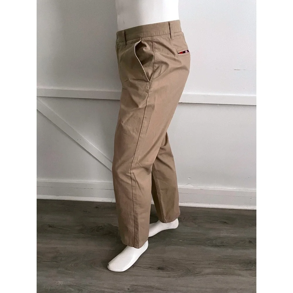 Bonobos Washed Chinos Mens 34x30 Straight Fit Khaki Tan Cotton Pants